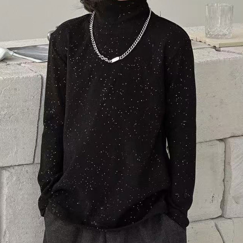 【语汐定制】2025秋冬季新款女童星芒入怀针织打底衫双色可选25643