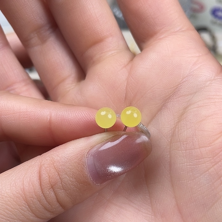 未镶嵌手链水晶蜜蜡耳钉