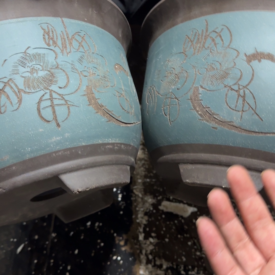 紫砂花盆口径22厘米左右