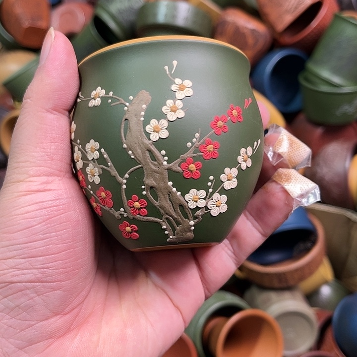 紫砂茶杯全手工紫砂主人杯