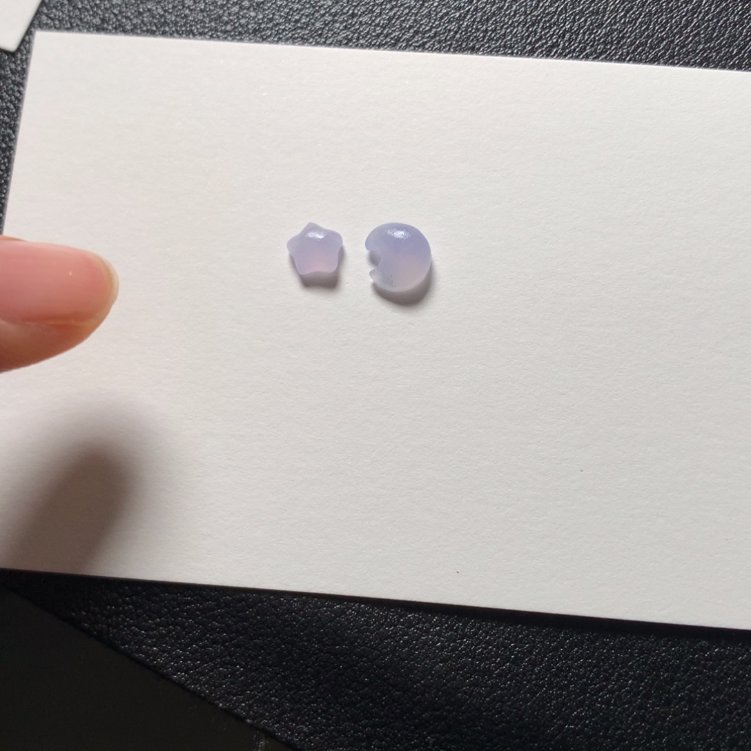 定制翡翠未镶嵌缅甸翡翠A货星星月亮