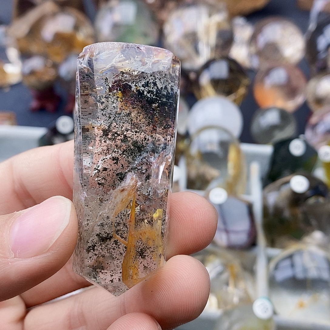 水晶天然水晶透亮光泽未镶嵌边*