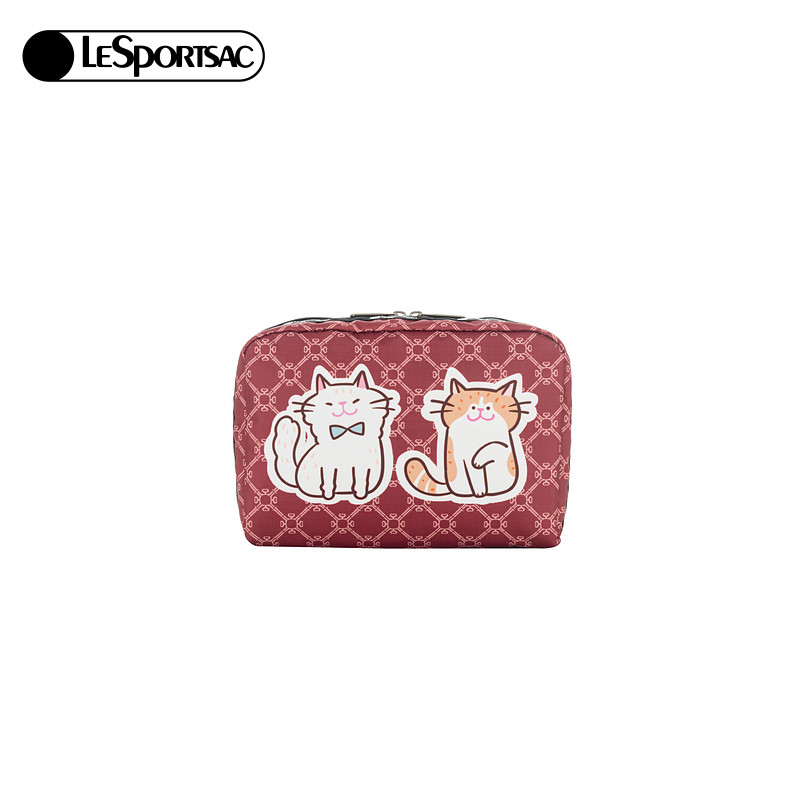 LeSportsac乐播诗新款潮流系列萌趣小狗印花日常出行手机包手拿包