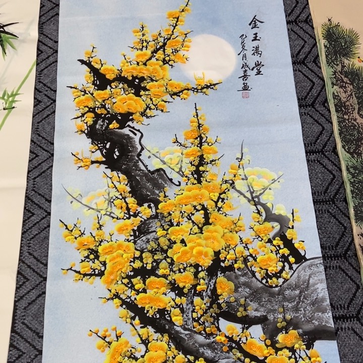 枕书斋画廊的直播间