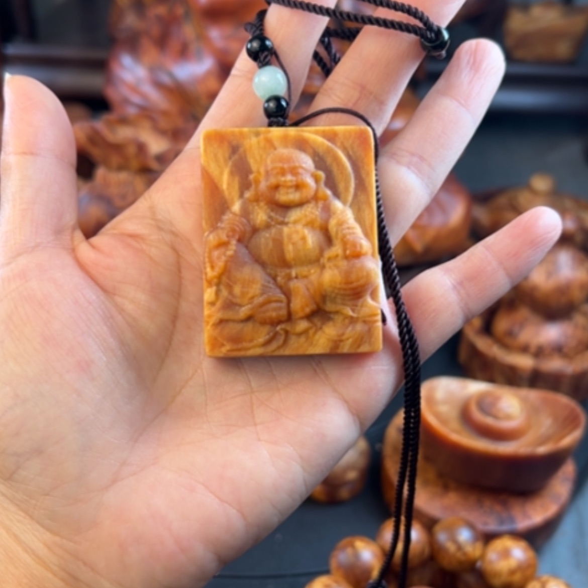 【闪购商品】松木（琥珀木）把件