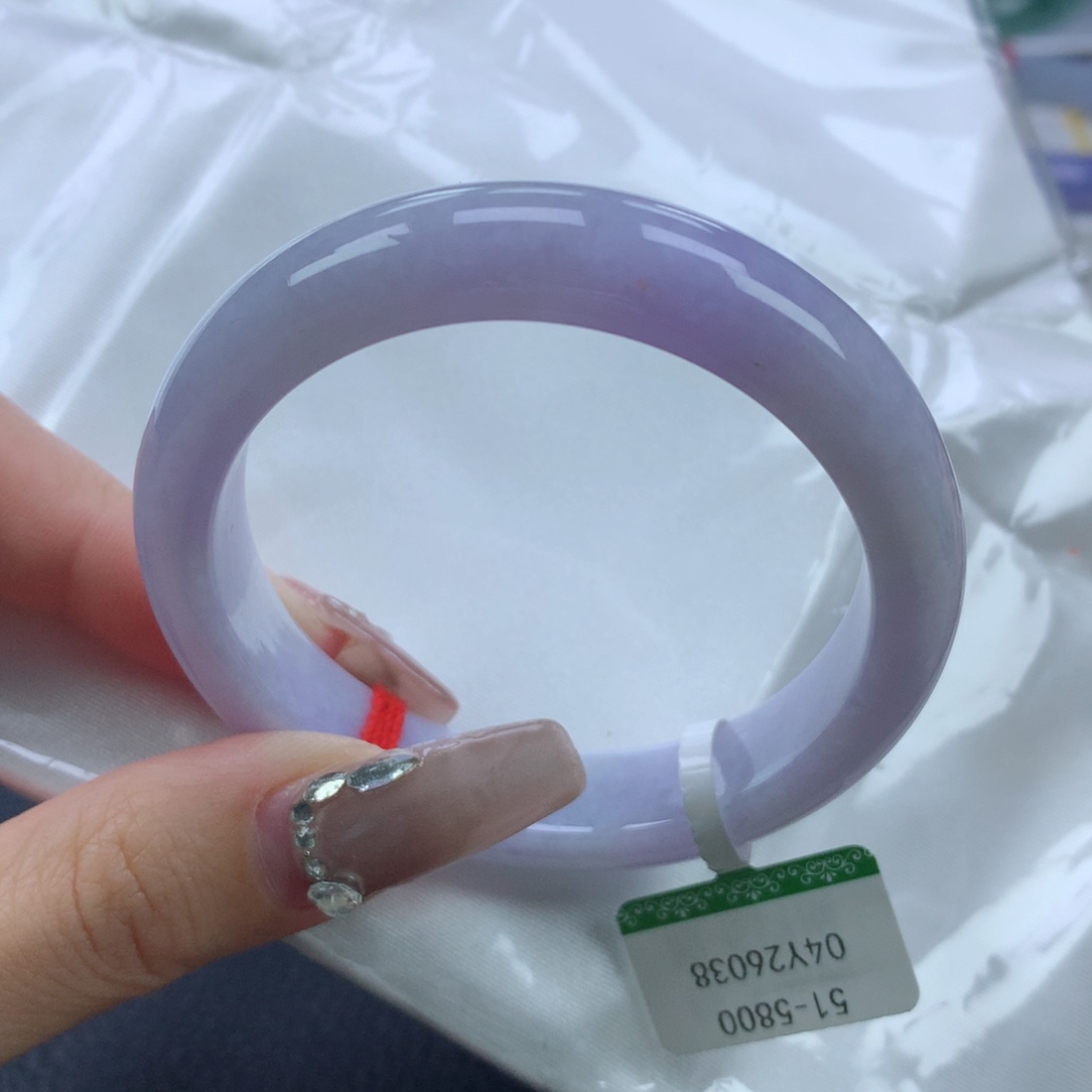 翡翠手镯未镶嵌51.8正圈