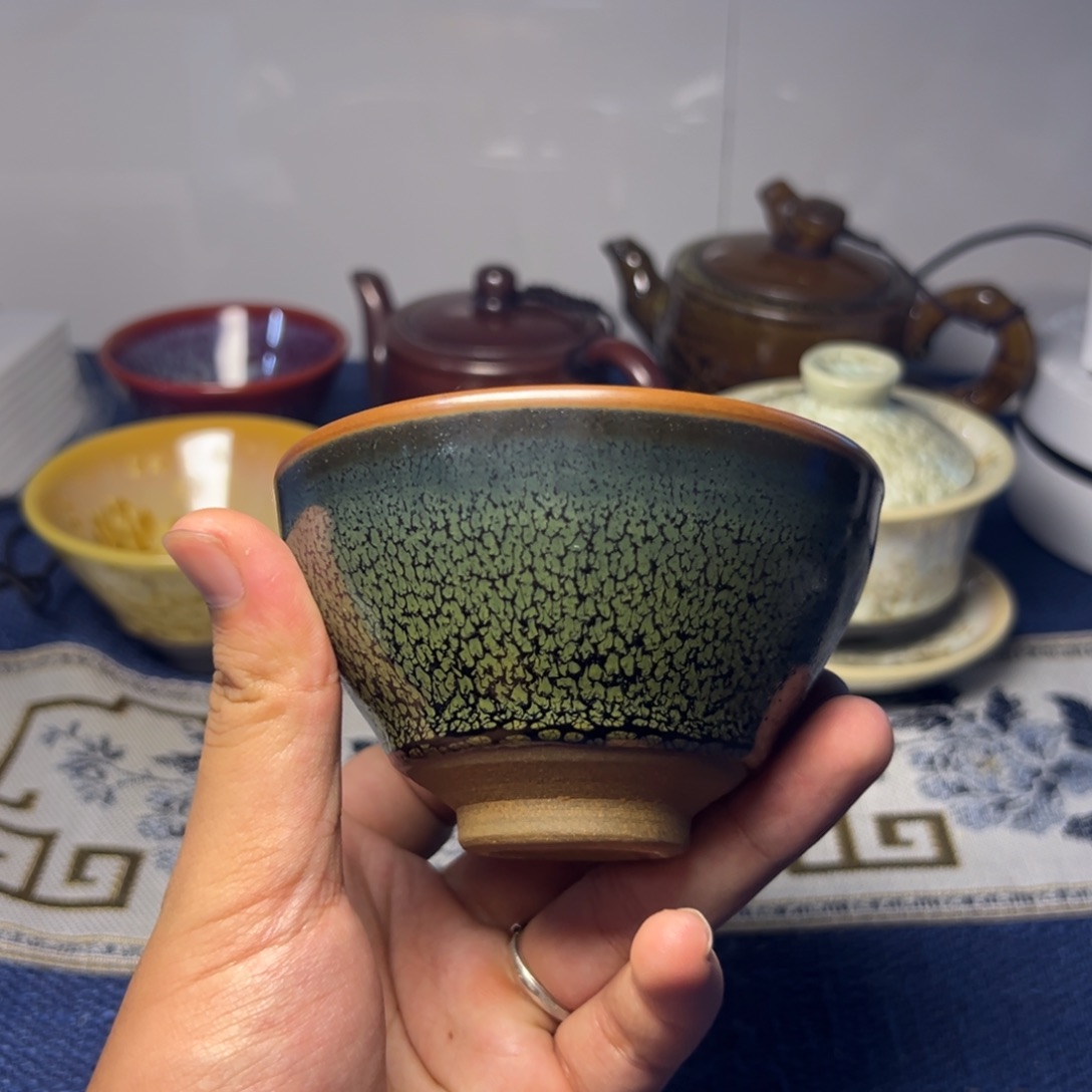 建阳建盏喝茶主人杯9.6