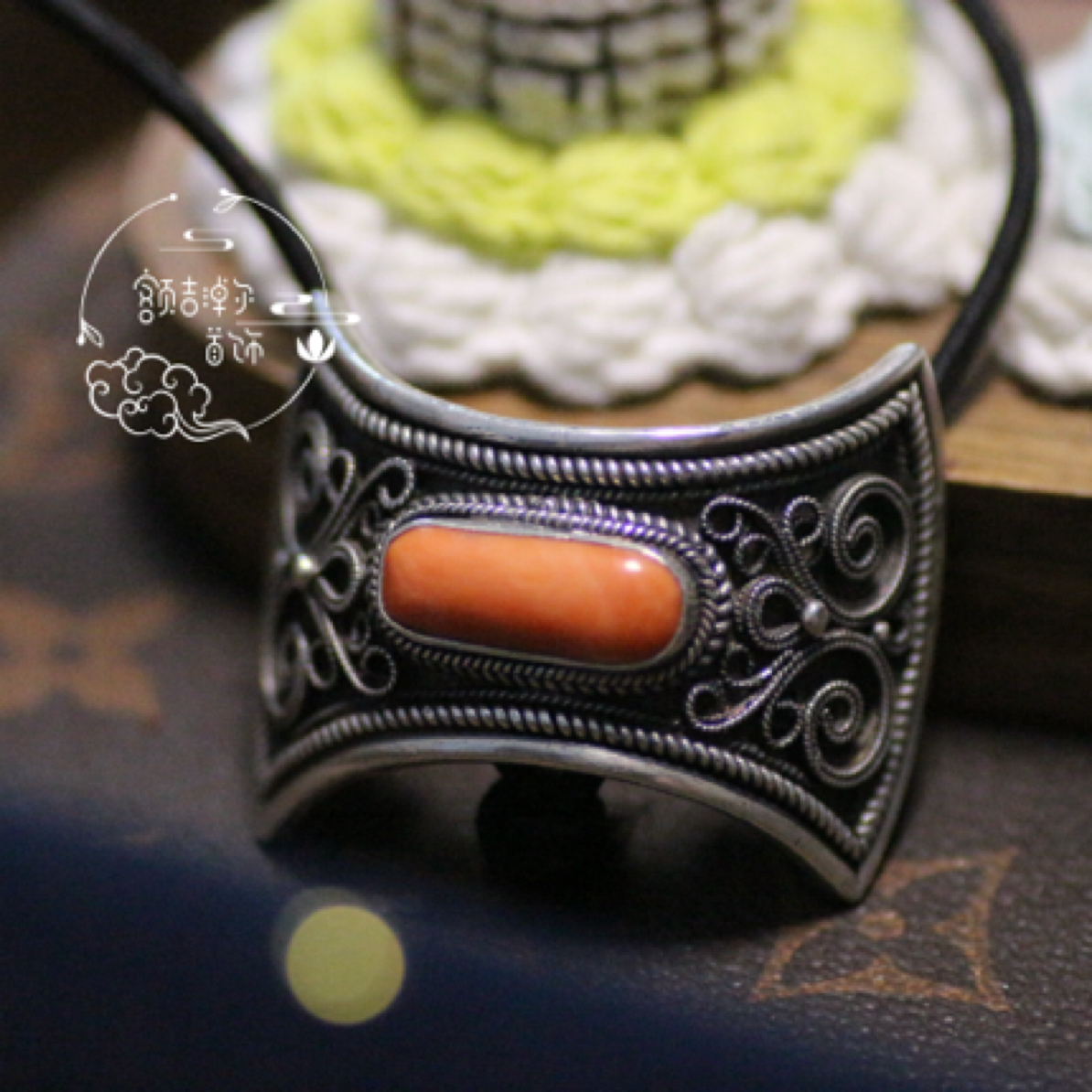 旭日民族风重工手工头绳发绳