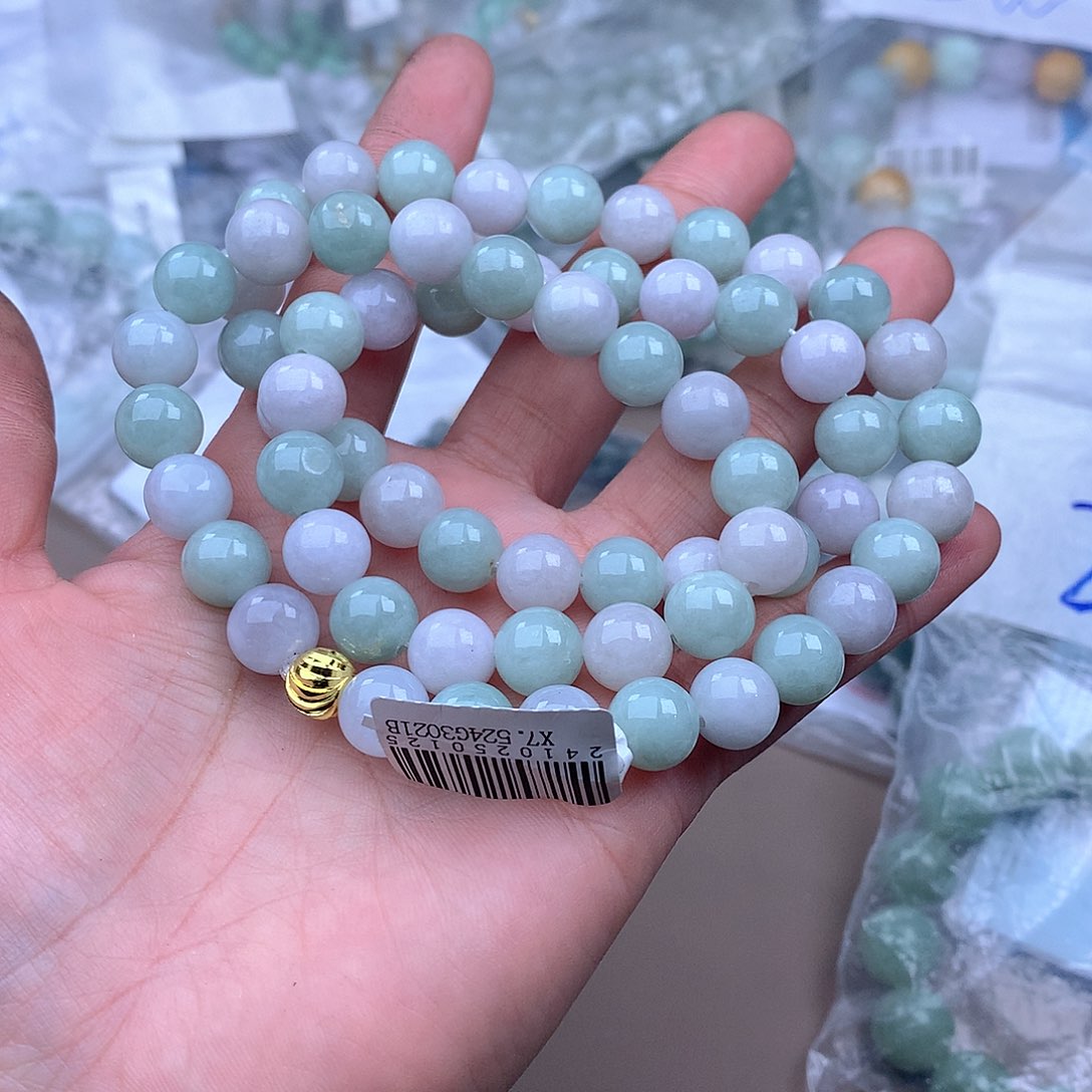 未镶嵌手串定制翡翠