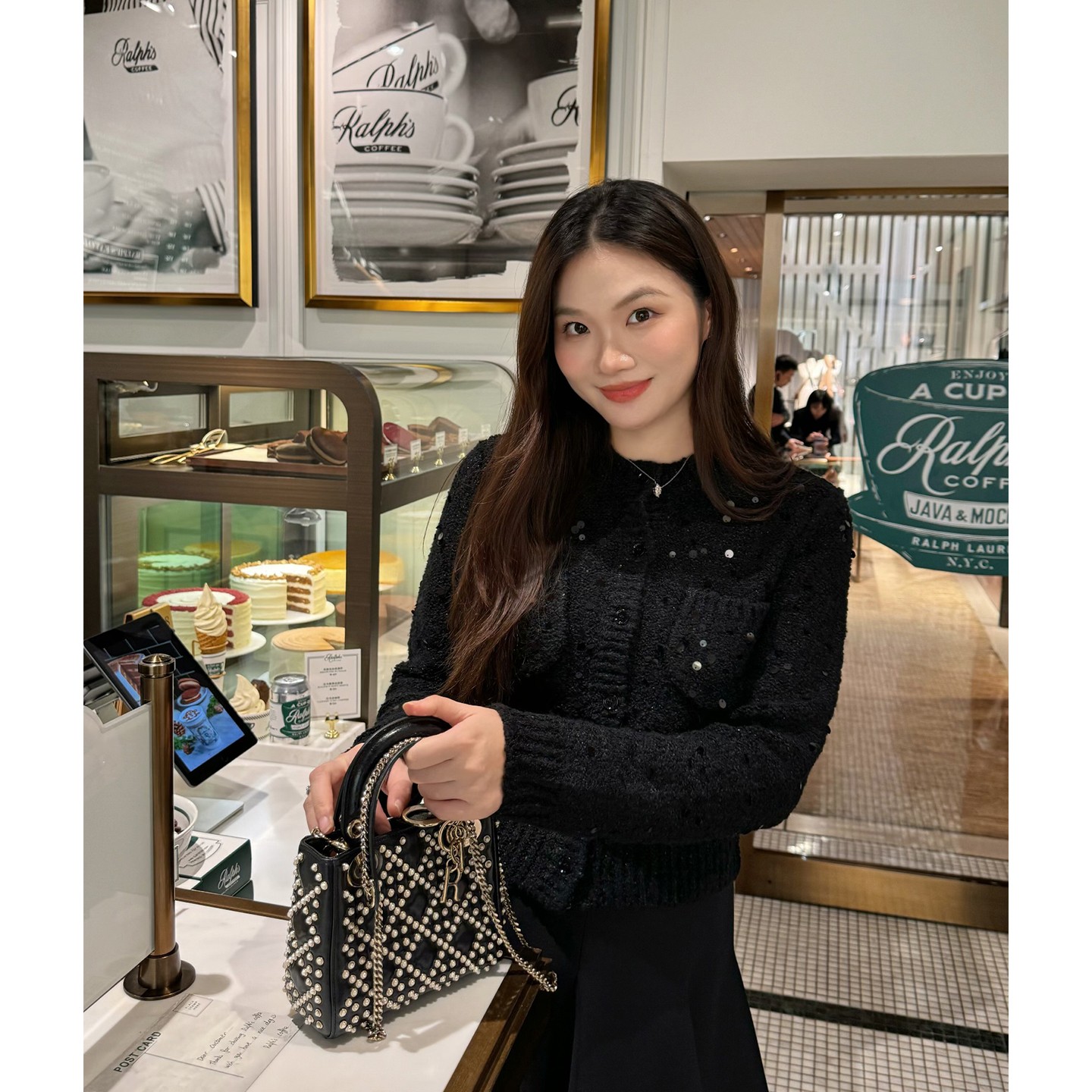 【琳媚】“针织开衫”通勤休闲百搭显瘦亮片长袖针织开衫