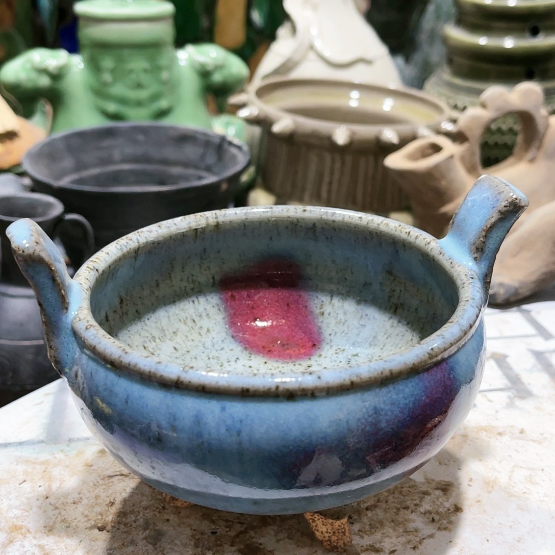 瓦当摆件摆件茶桌茶台陶瓷