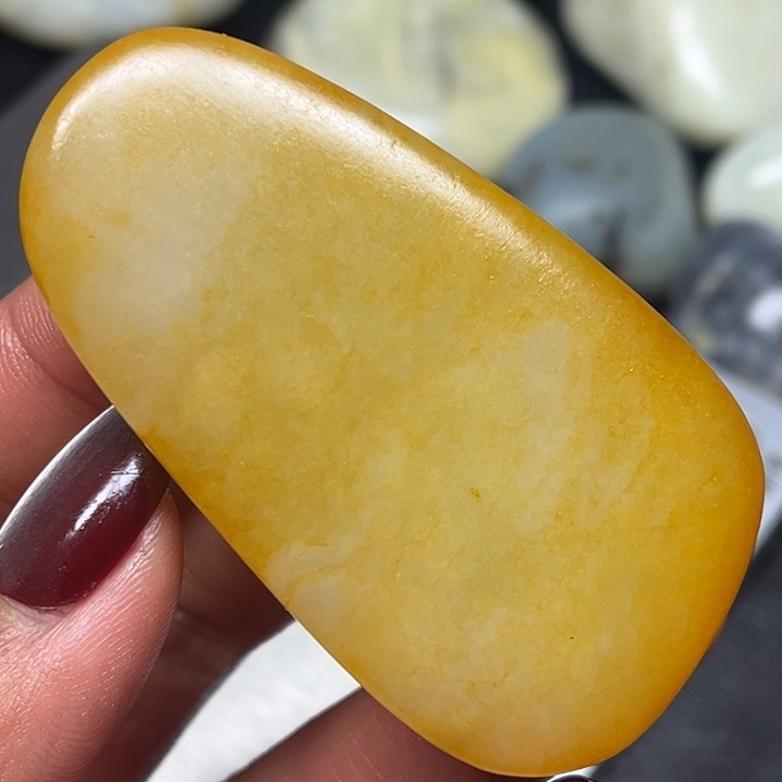 和田玉颈饰9K金镶嵌