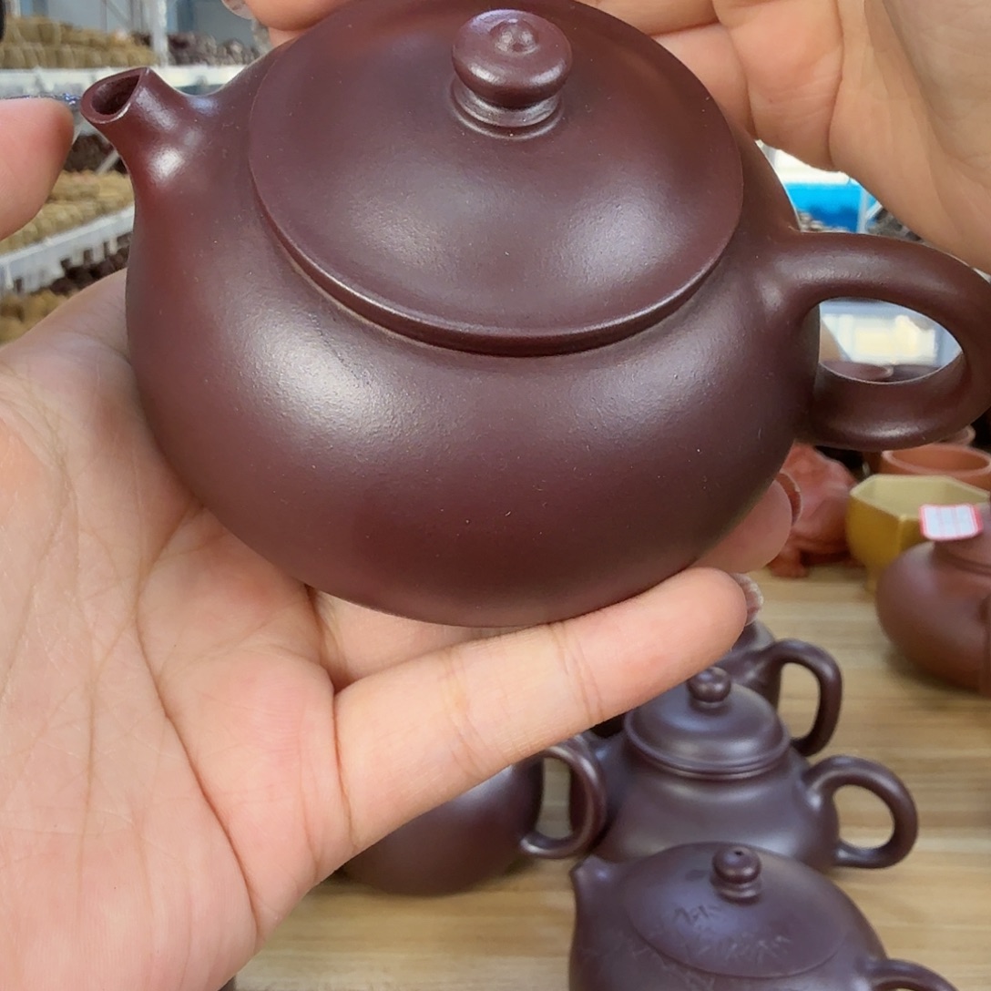 茶壶紫砂宜兴原矿紫砂龙血砂180