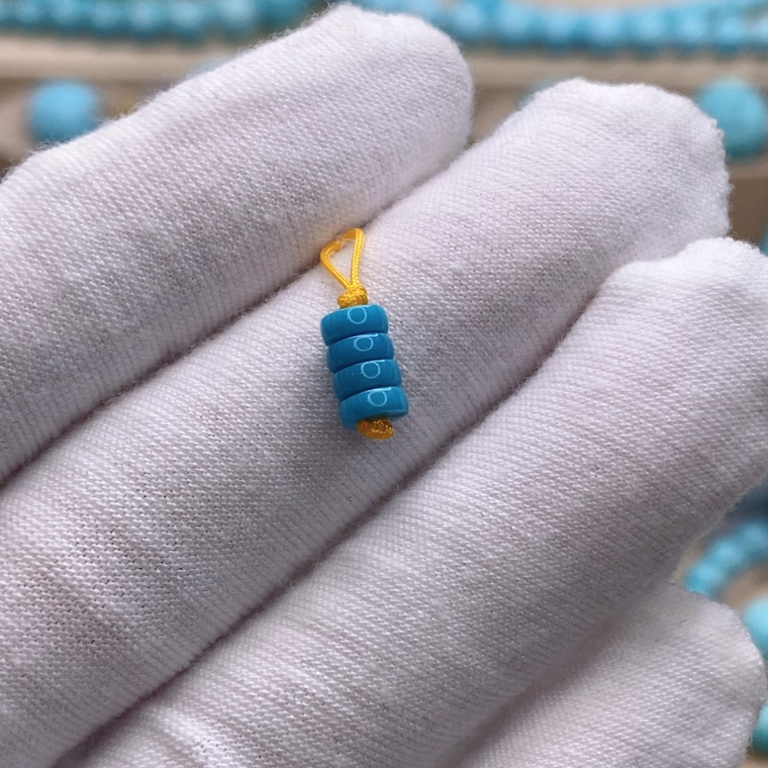 绿松石未镶嵌珠宝奇石4.6mm