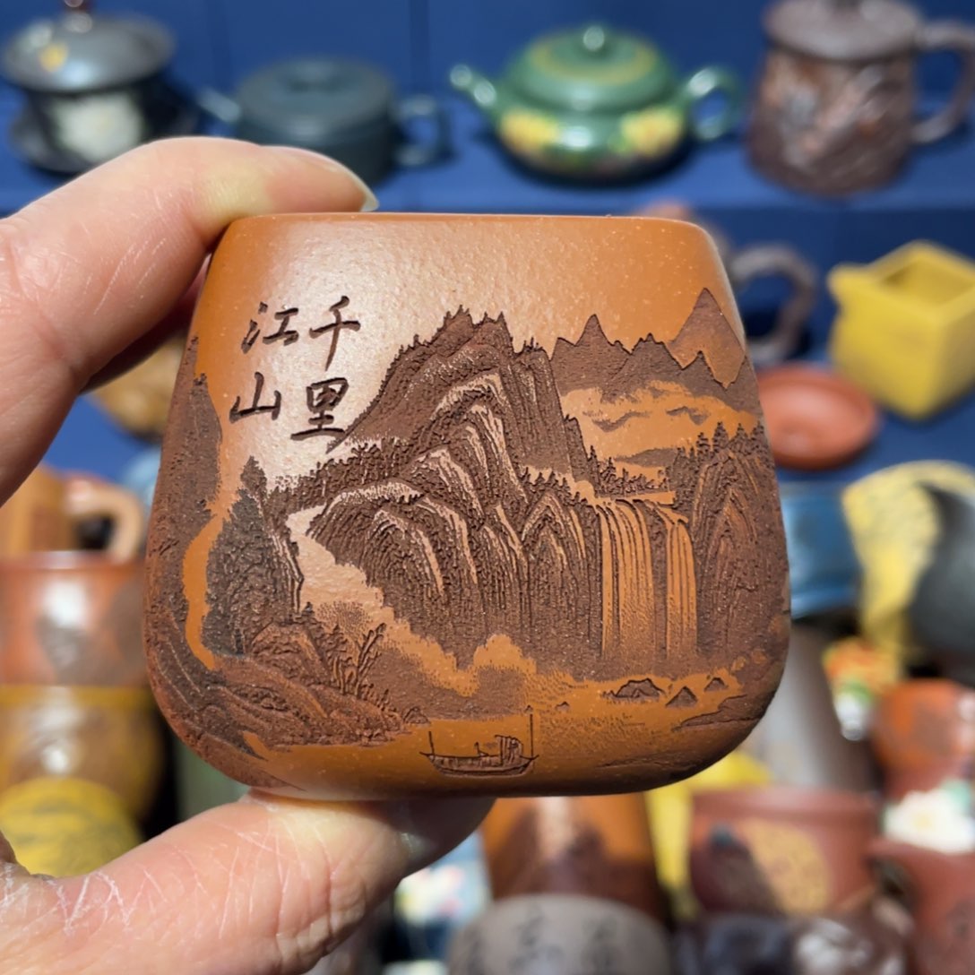 原矿紫砂手工主人杯