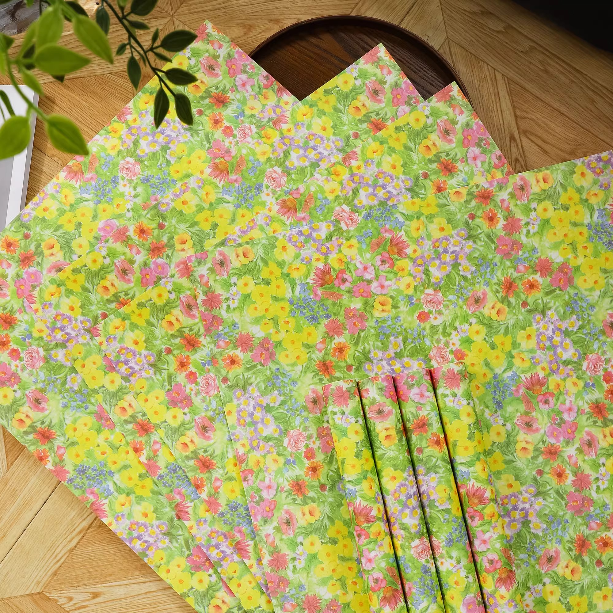 【花寻礼韵】网红彩色油菜花风华纸碎花包装纸花艺手工diy包装资材