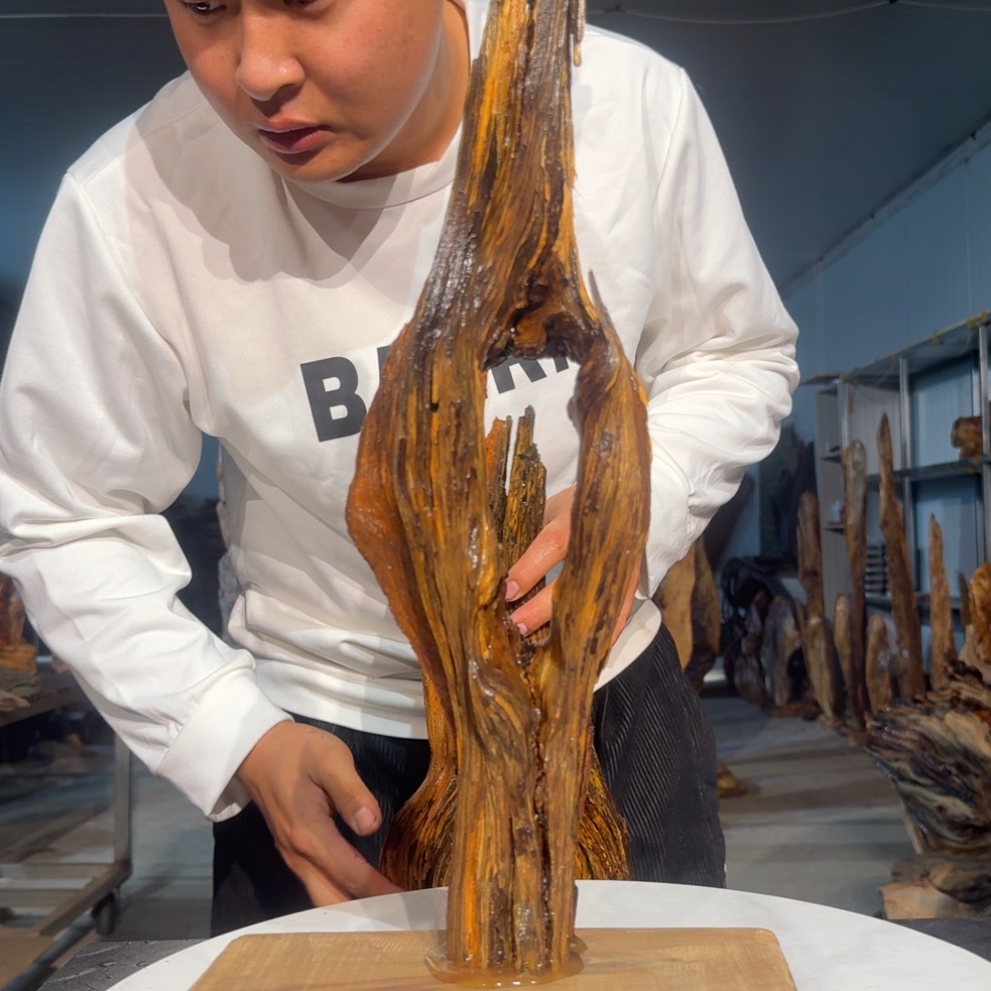 沧***海木琥珀木天然摆件21