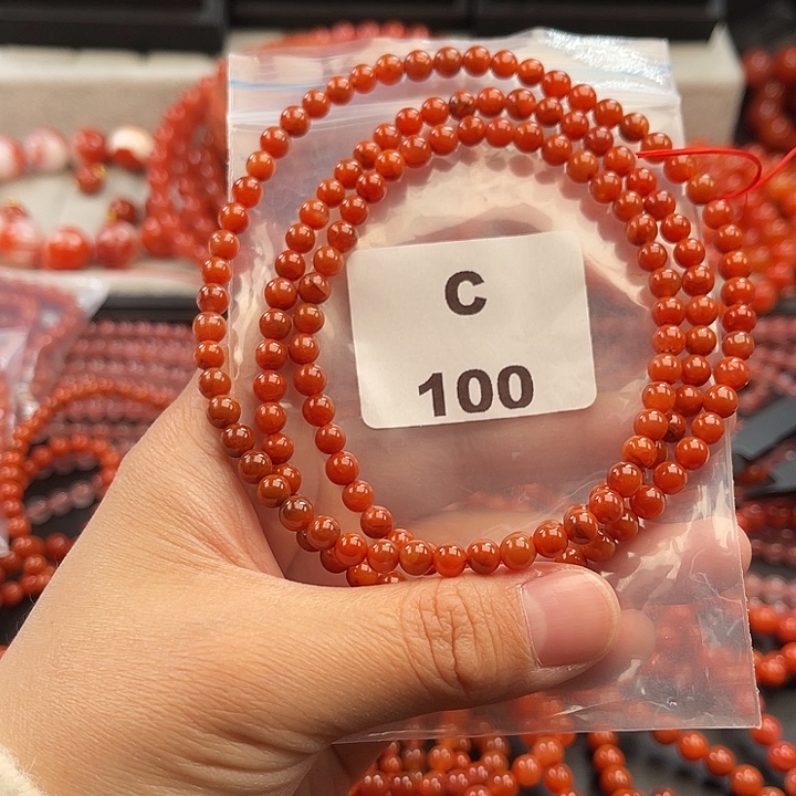 南红玛瑙未镶嵌多样性发货默认微瑕称重5mm