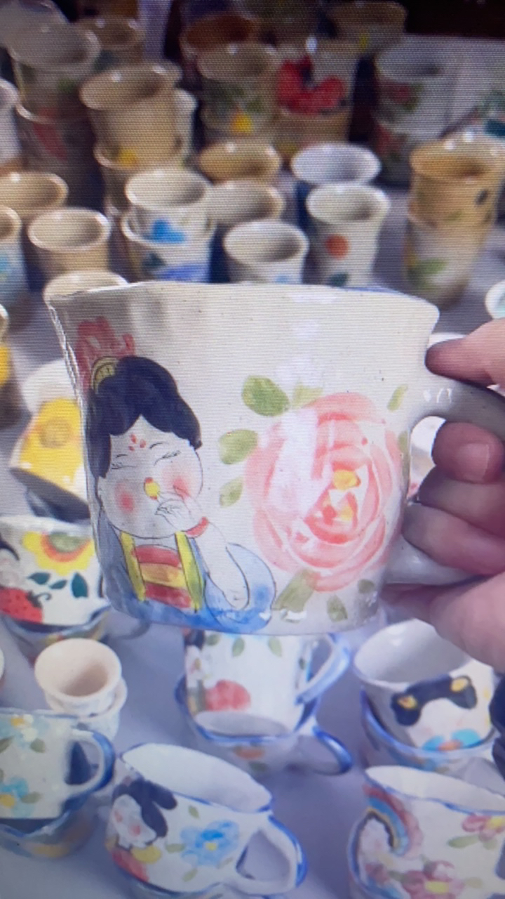 手绘高温釉下彩陶瓷