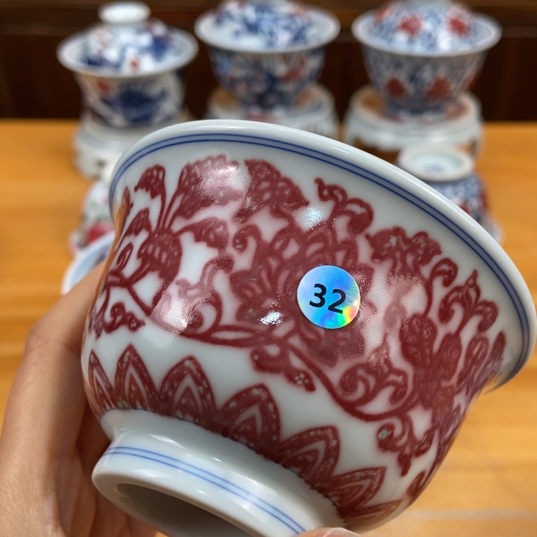 手绘现代茶具非古董