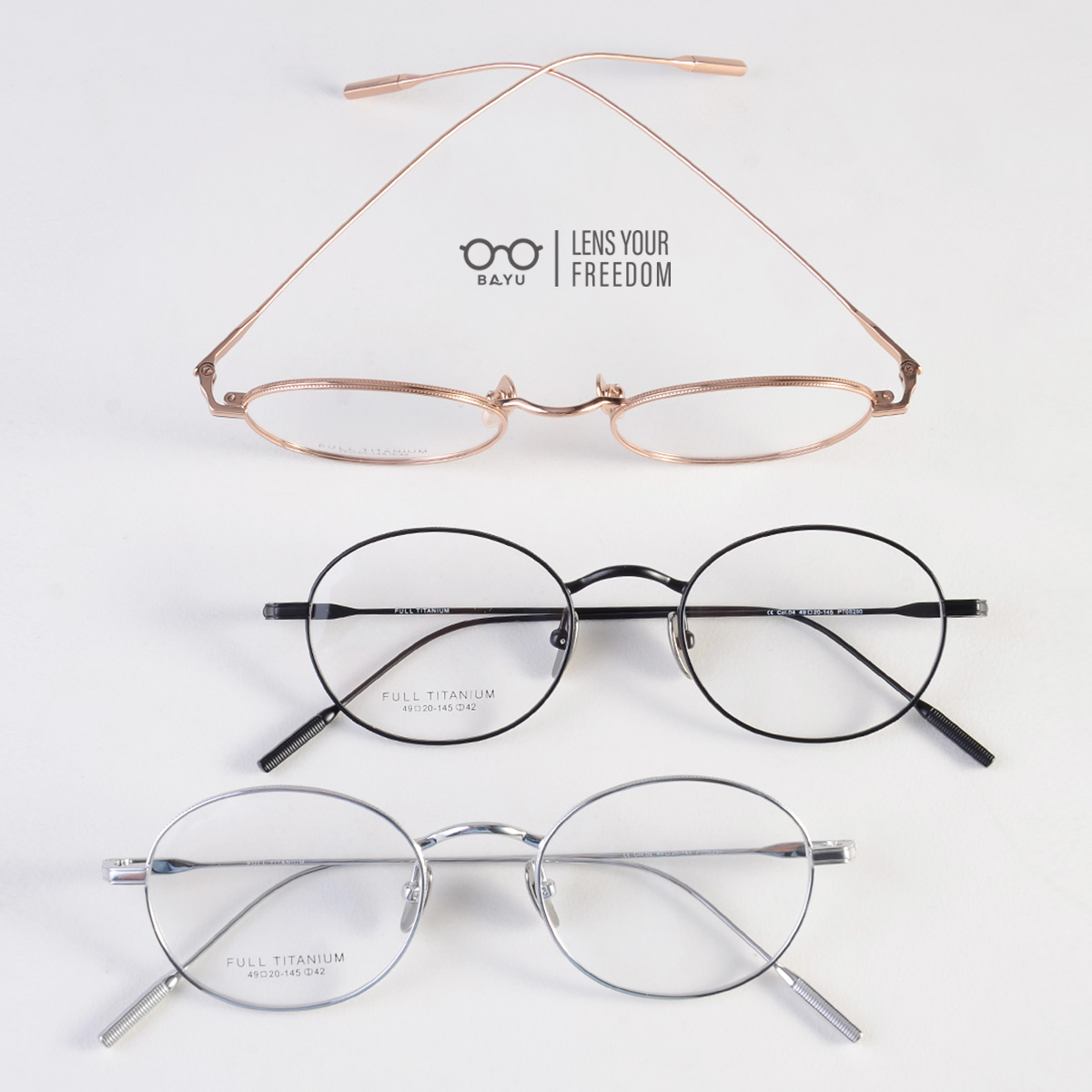 【Fake 书呆子】100%真纯钛 超轻 7克 小框 精致网红 韩系镜架