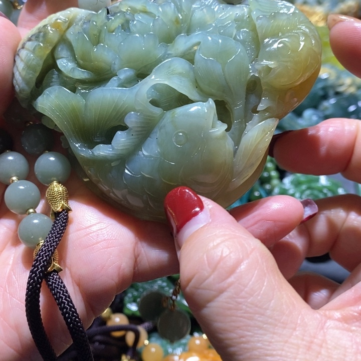 岫玉毛衣链未镶嵌