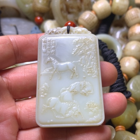 未镶嵌和田玉挂件天*