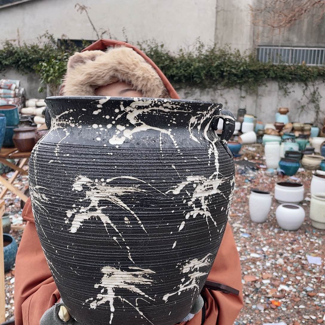 红陶王嫂花盆0126-229