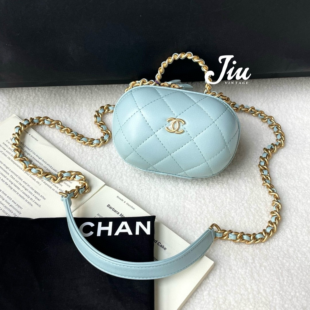 99新 Chanel/香奈儿 22p 手提胶囊化妆包小号 BJM12-1400