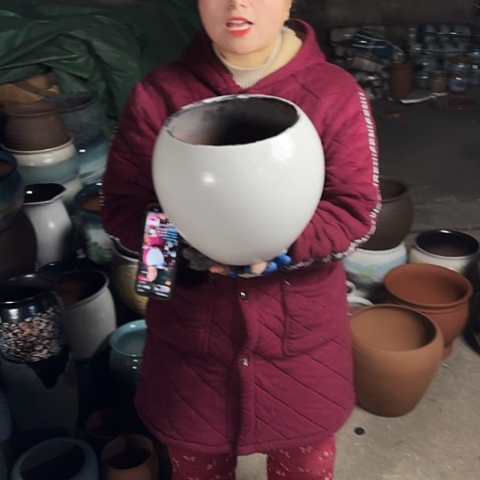 口20高23瑕疵盆子 