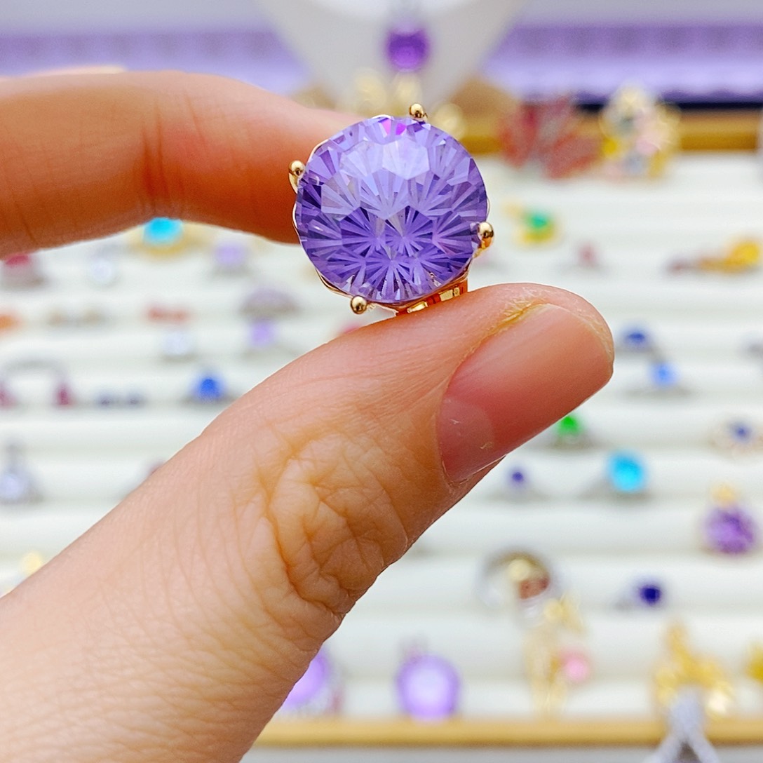 未镶嵌戒指烟晶戒指