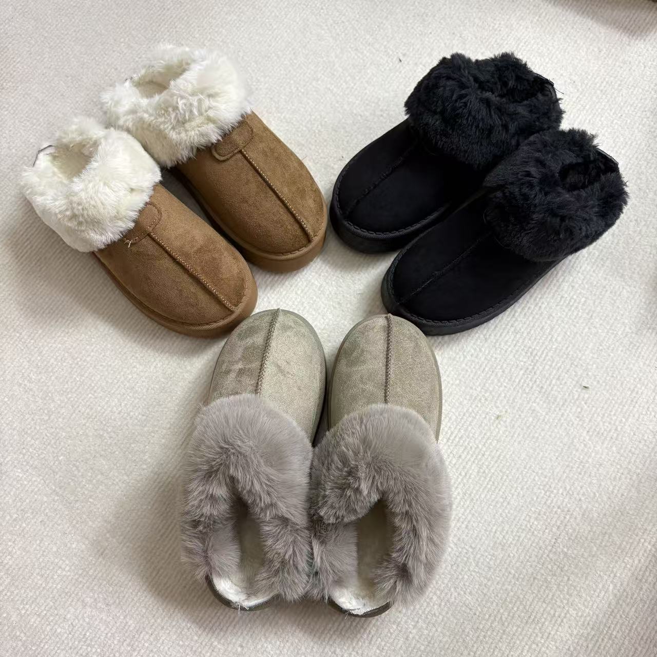 保暖雪地靴加厚中跟厚款时尚雪地靴冬季低帮女鞋999