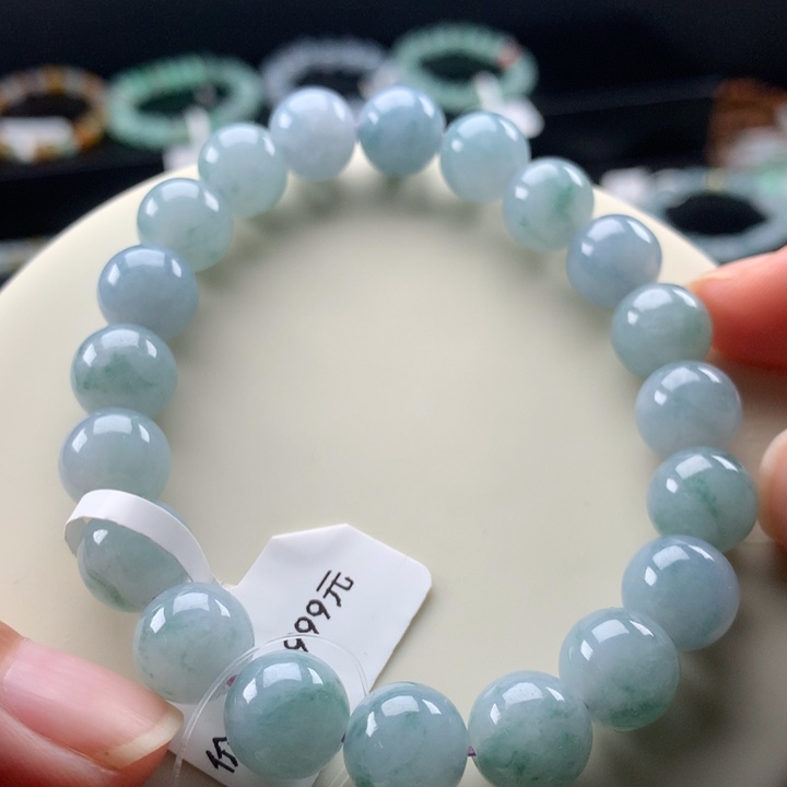 未镶嵌手串翡翠天然缅甸A货翡翠手串卡10