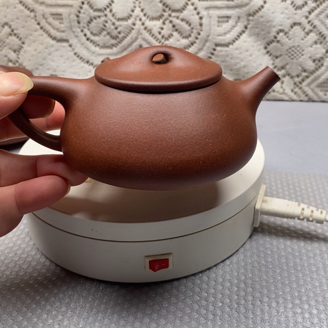 紫砂茶壶黄龙山红粽泥