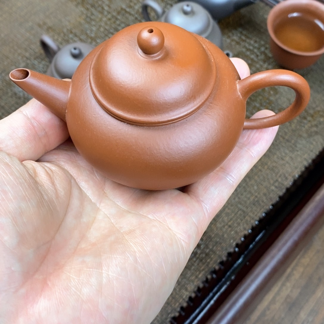 紫砂茶壶朱泥水平容量120ccccc