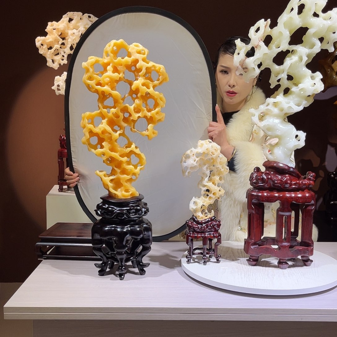 等***来太湖石摆件，太湖石