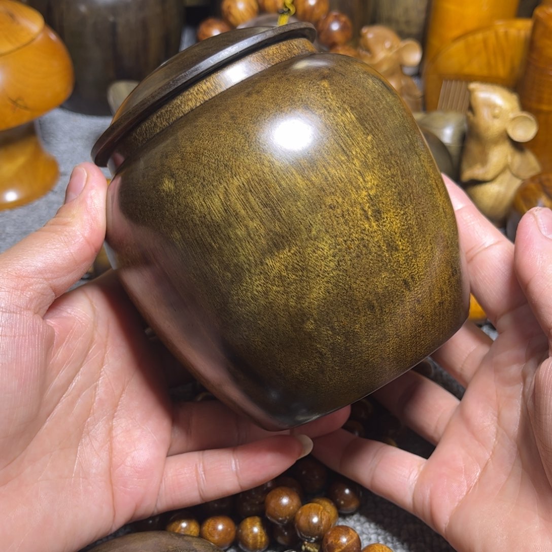 金丝楠阴沉木茶叶罐