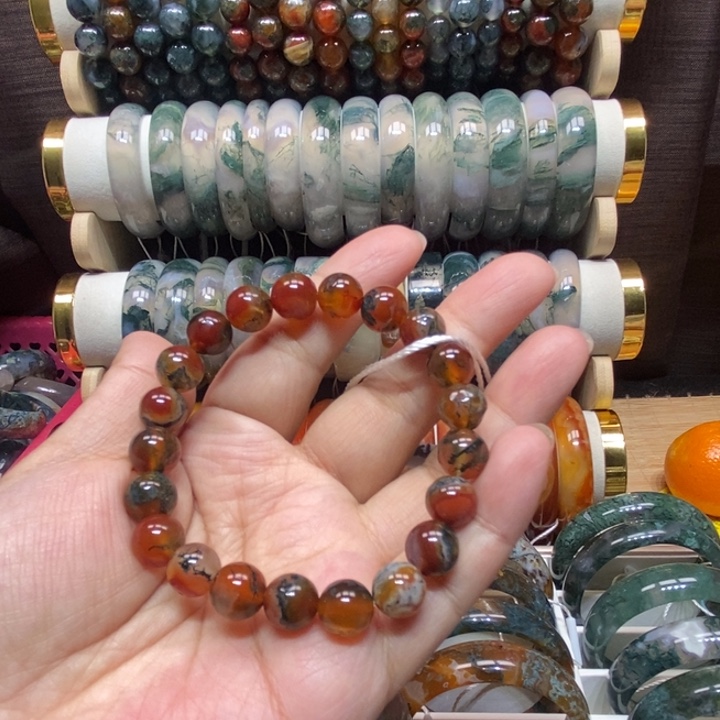 手镯玛瑙/玉髓未镶嵌卡10手串