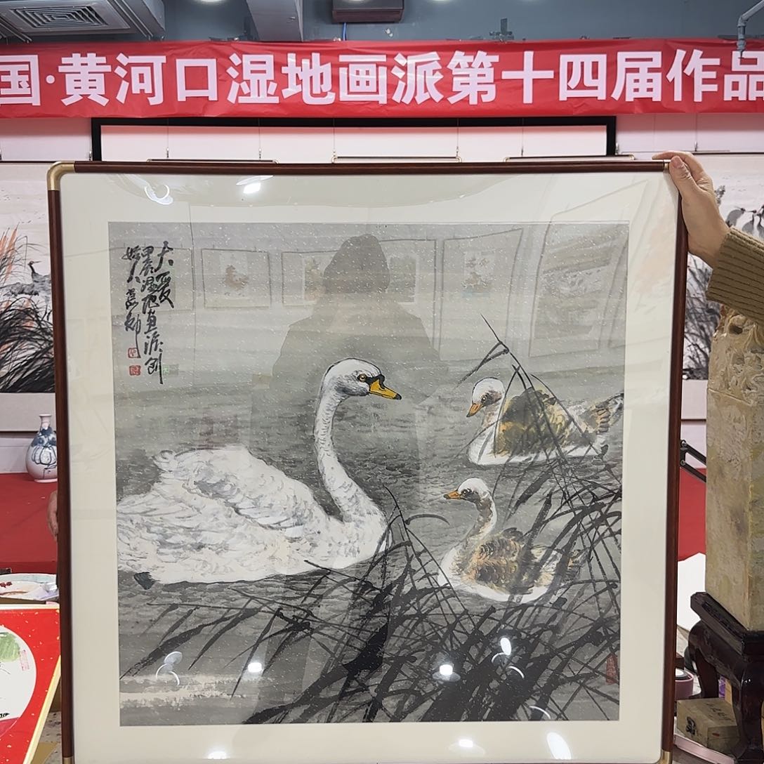 国画石建勋教授精品国画（带框）