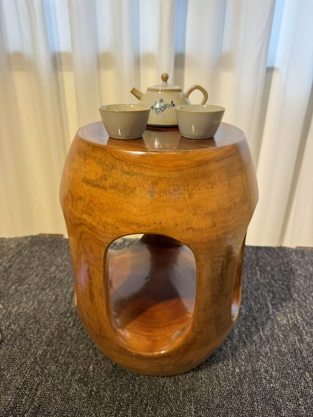根雕茶桌茶台凳子