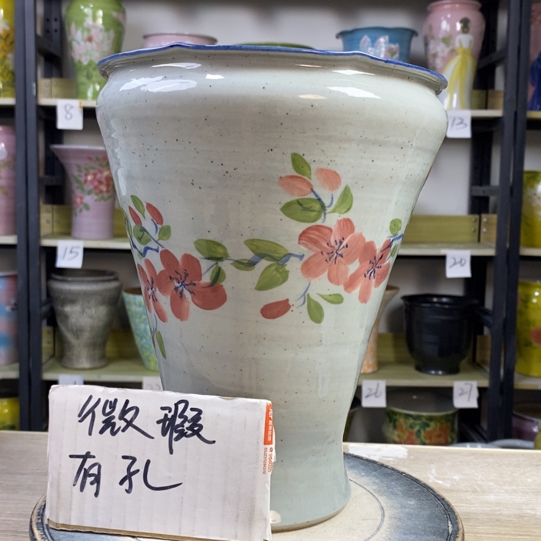 景德镇手工手绘陶瓷花盆