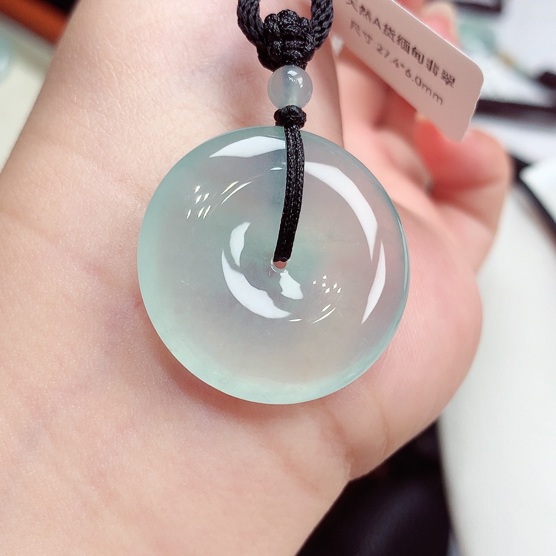 翡翠未镶嵌颈饰翡翠45，27.4/6