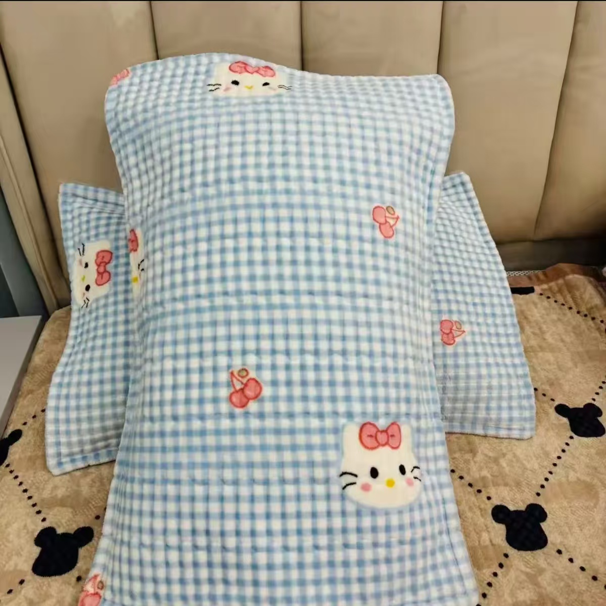 【枕套两个，尺寸50*70】牛奶宝宝绒 加棉加厚枕套