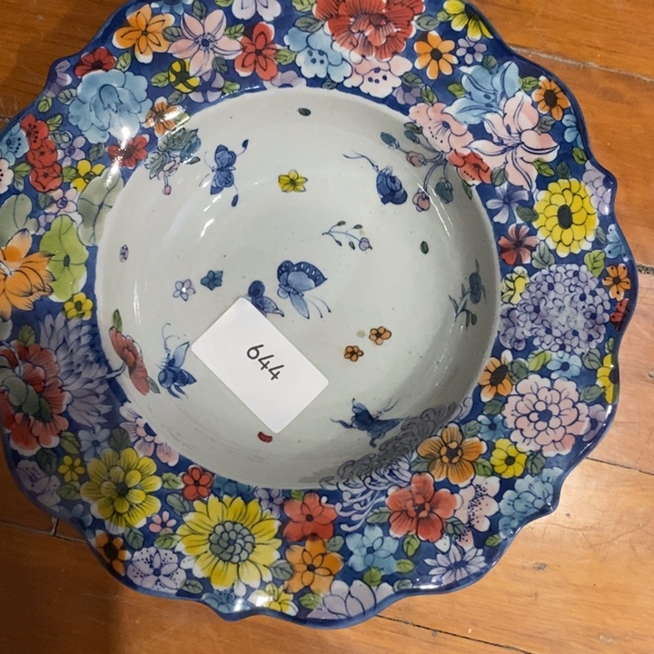 青花瓷景德镇手绘万花盘子