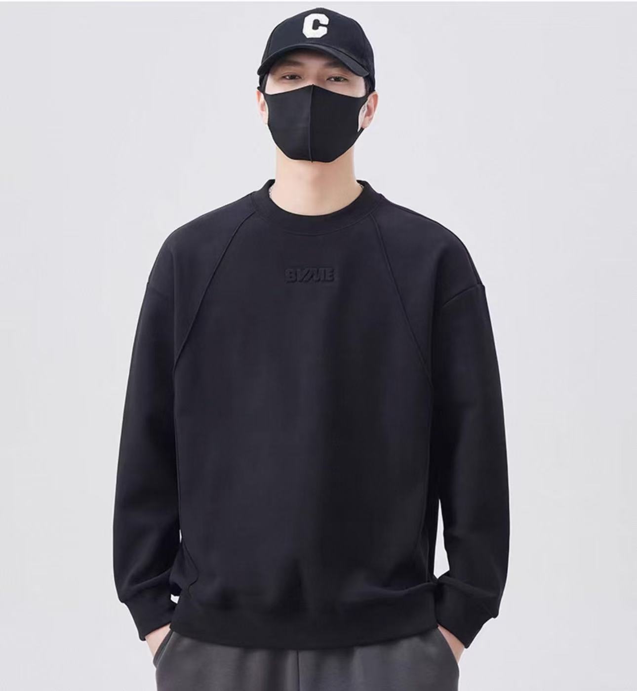 2025新款加厚双面云朵绒蓄热锁温圆领百搭卫衣 66173#