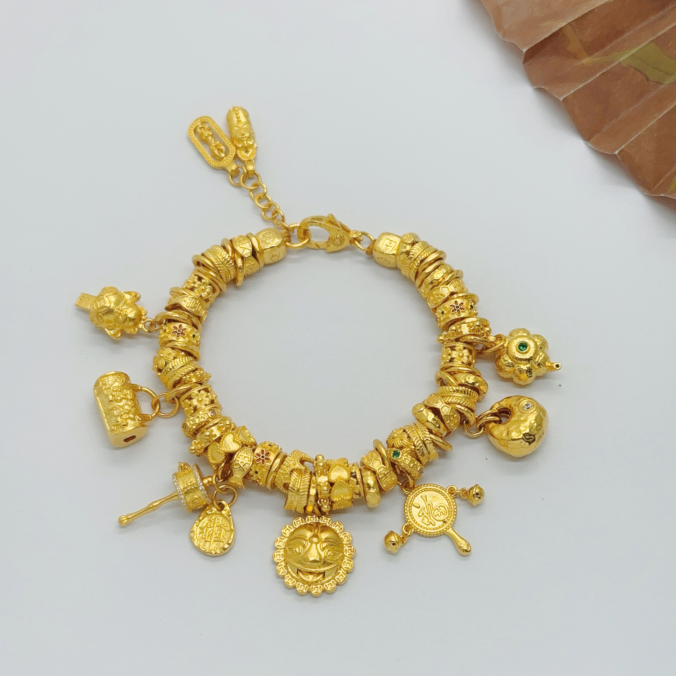 足金999手工盘缠 卡7 新中式咬金兽15CM 81.57