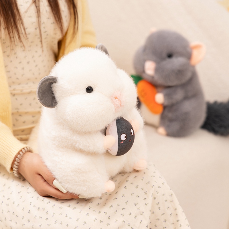 正版龙猫公仔仓鼠玩偶鼠鼠毛绒玩具抱着睡觉娃娃儿童女生生日礼物