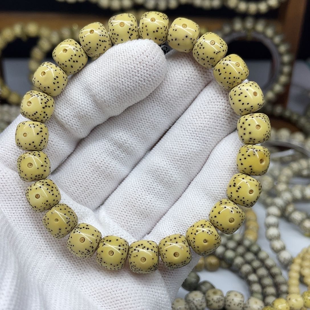 星月菩提手串10-9，双留白