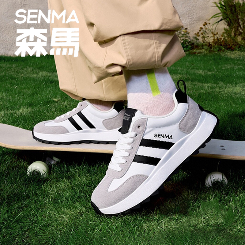 SENMA/森马低帮透气潮流拼色时尚休闲鞋男士学生潮鞋百搭运动鞋