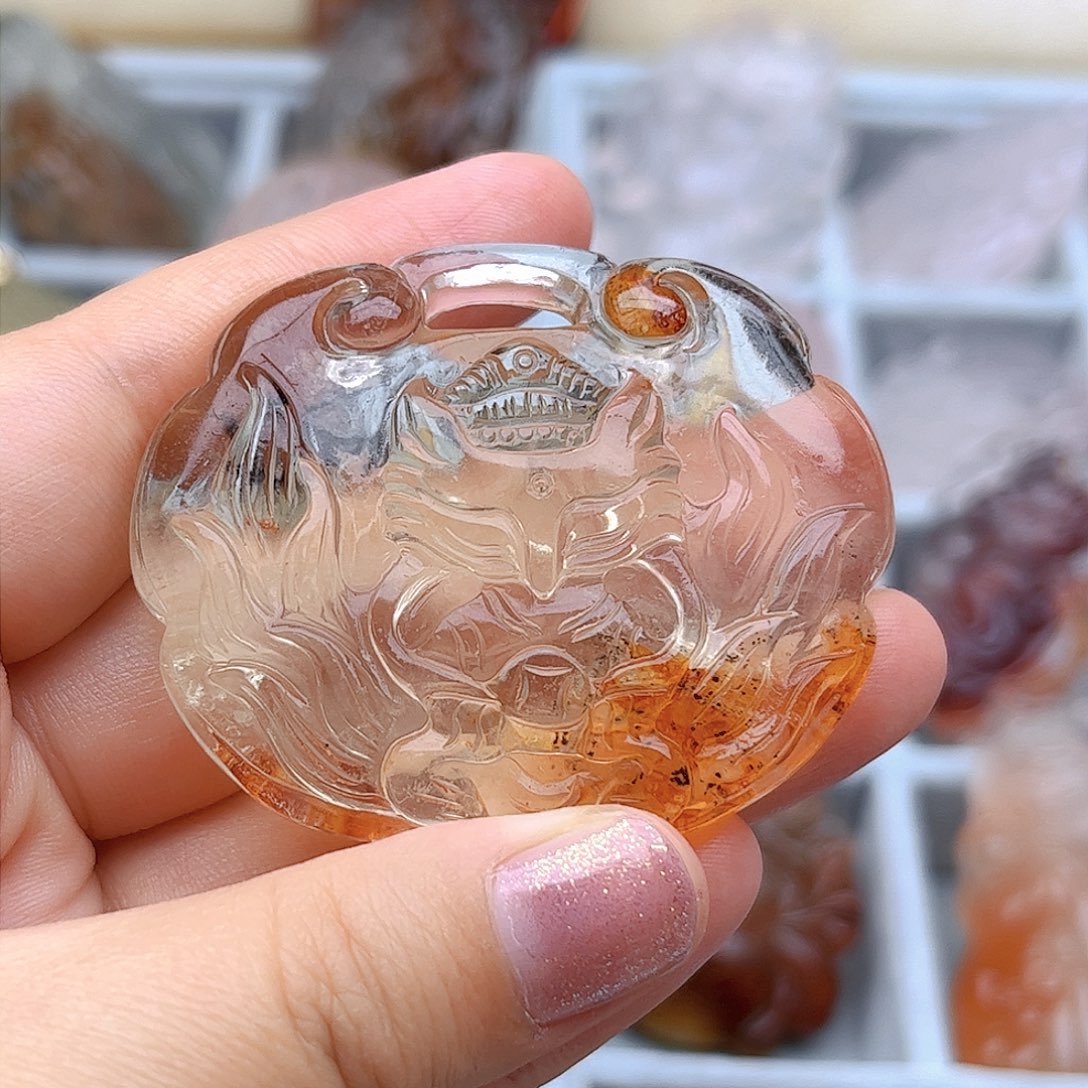 水晶吊坠(不含链)未镶嵌